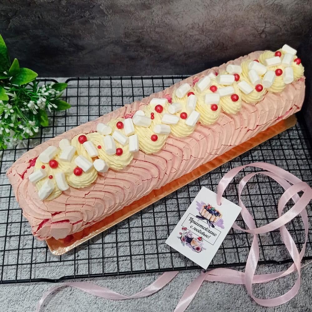 Меренговый рулет «Бабл Гам»